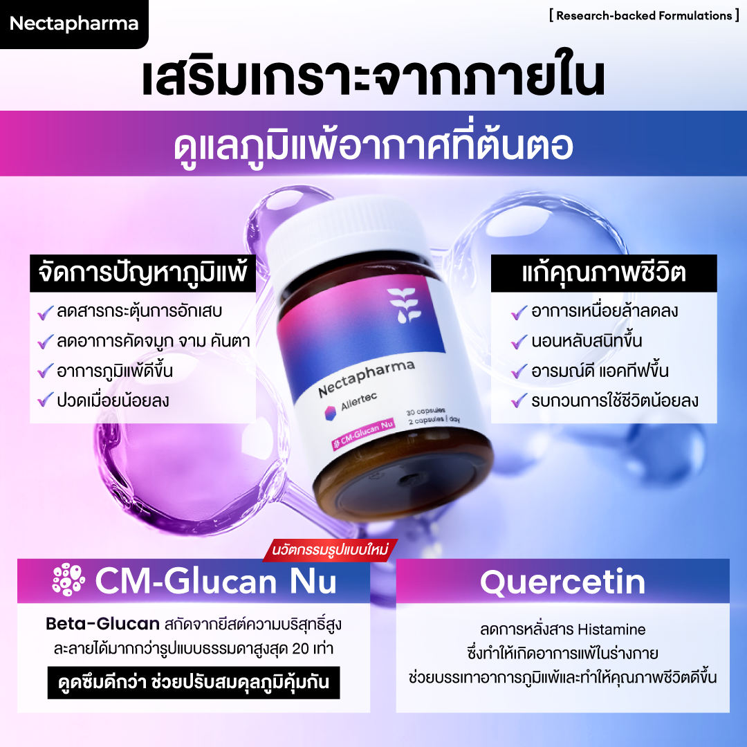 วิตามินแก้ภูมิแพ้ Nectapharma Allertec